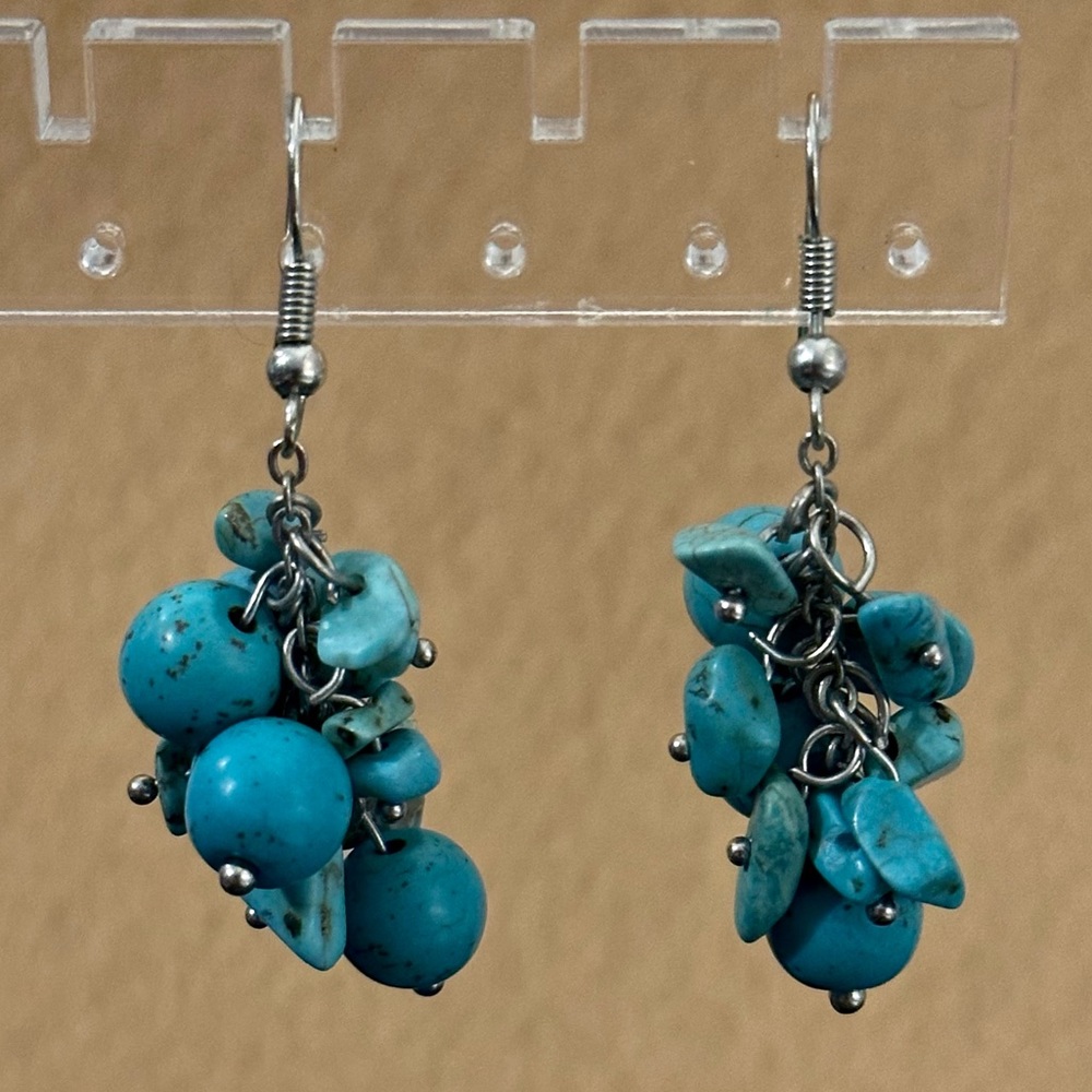 Turquoise Chips Earrings